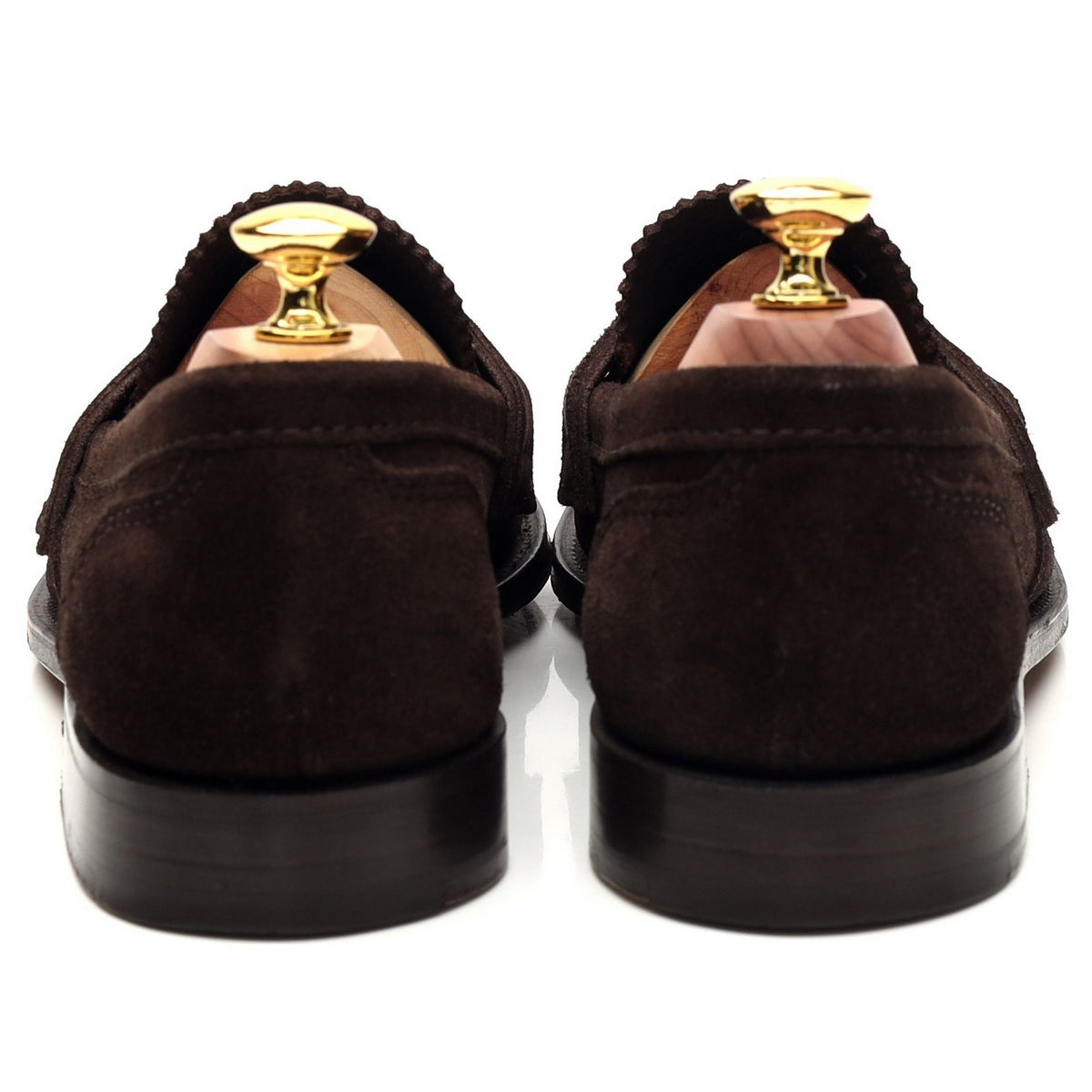 &#39;Arena&#39; Dark Brown Suede Loafers UK 7 G