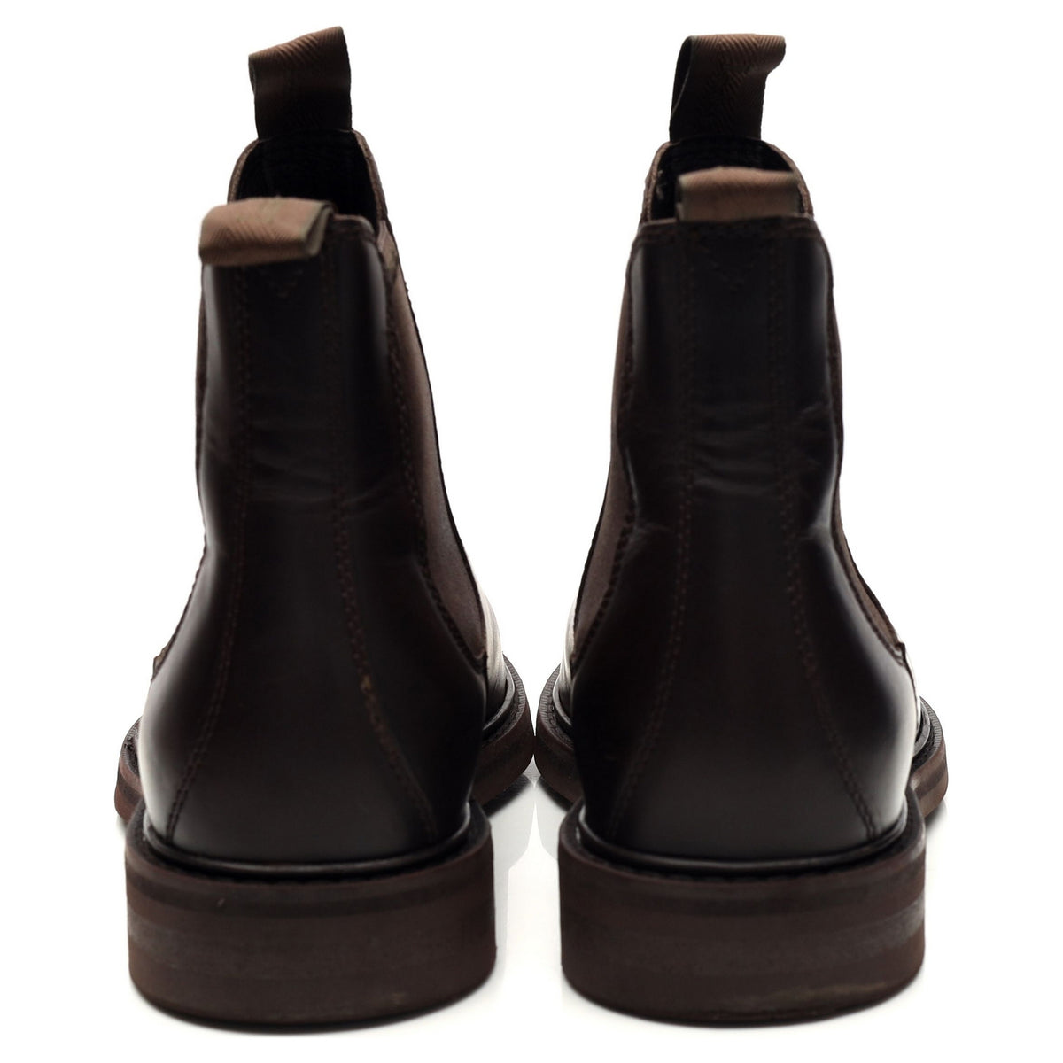 &#39;Ducksworth&#39; Dark Brown Leather Boots UK 7 F