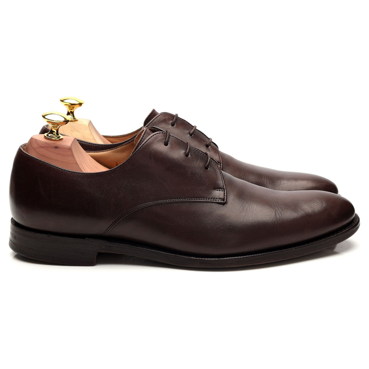 &#39;Oslo&#39; Dark Brown Leather Derby UK 6.5 F