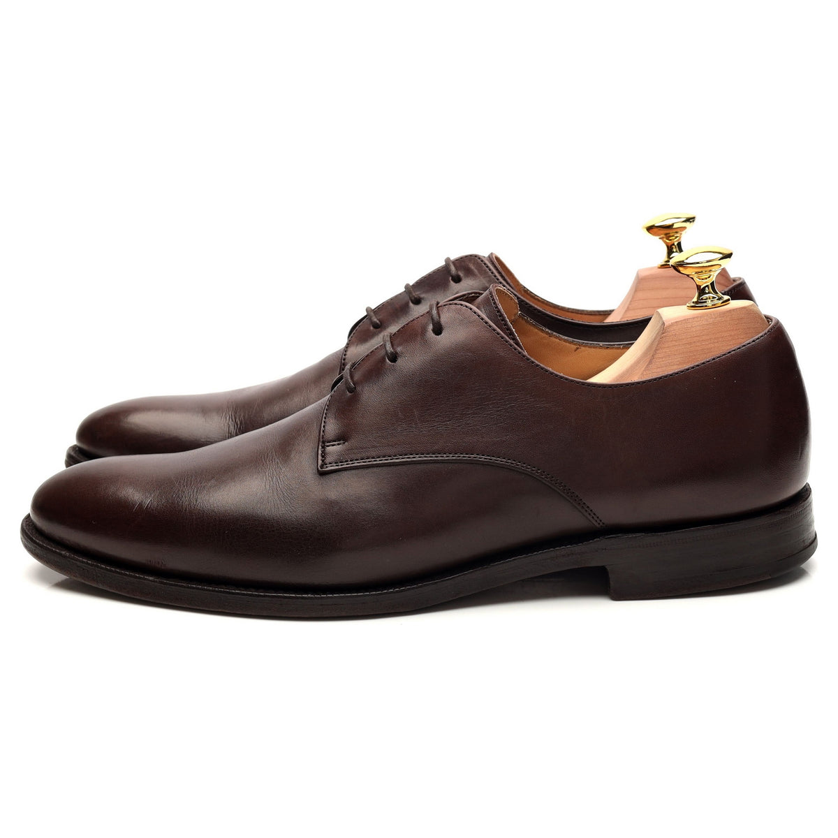 &#39;Oslo&#39; Dark Brown Leather Derby UK 6.5 F