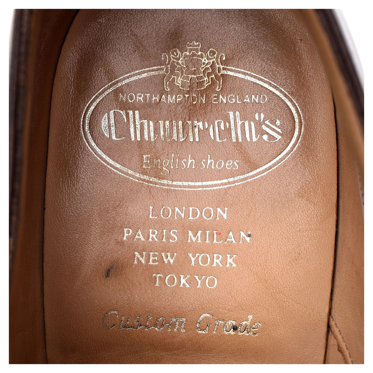 &#39;Oslo&#39; Dark Brown Leather Derby UK 6.5 F