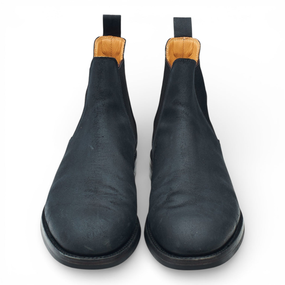 'Chelsea 5' Black Rough-Out Suede Chelsea Boots UK 9 E