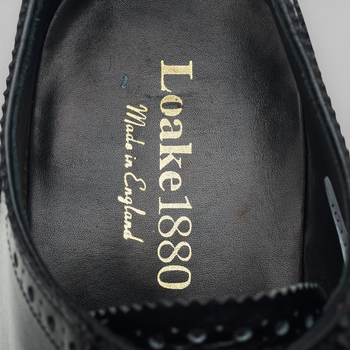 1880 'Fleet' Black Leather Oxford Brogues UK 9 F