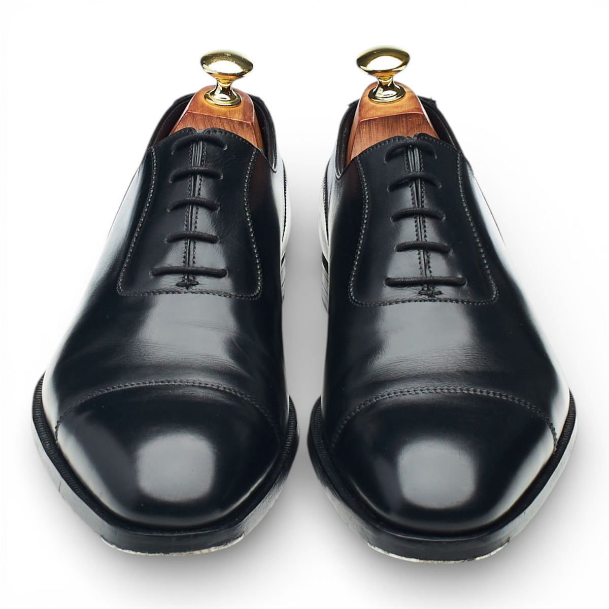 'Egerton' Black Leather Oxford UK 7.5 E