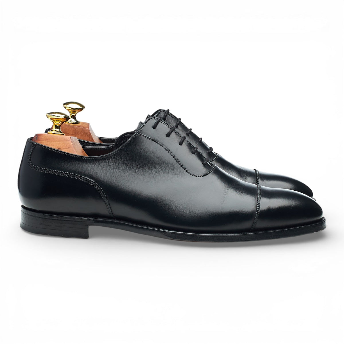 'Egerton' Black Leather Oxford UK 7.5 E
