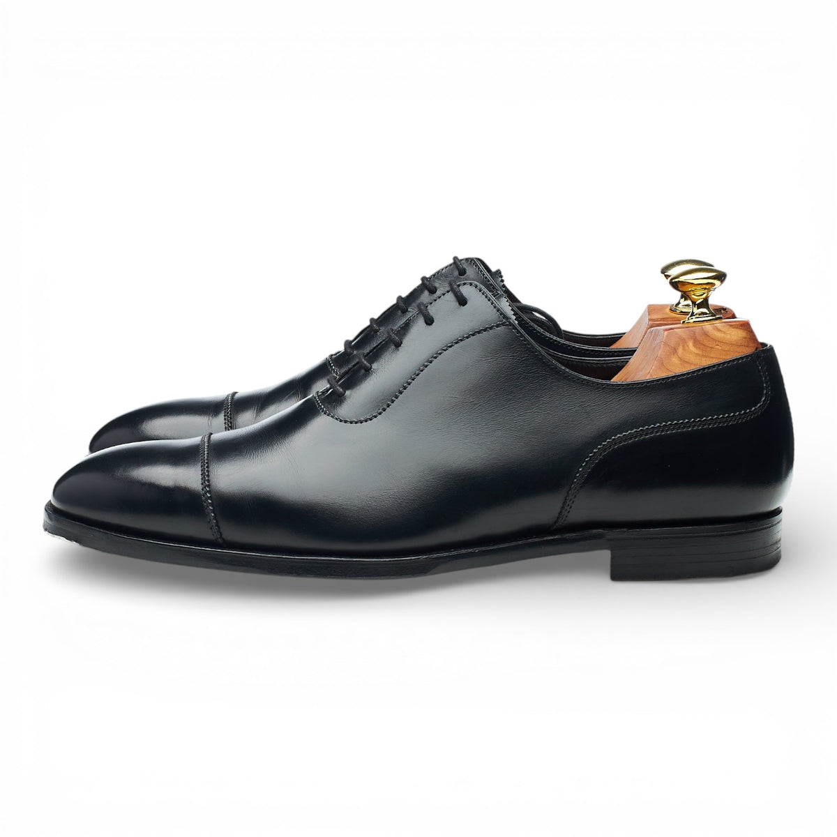 'Egerton' Black Leather Oxford UK 7.5 E