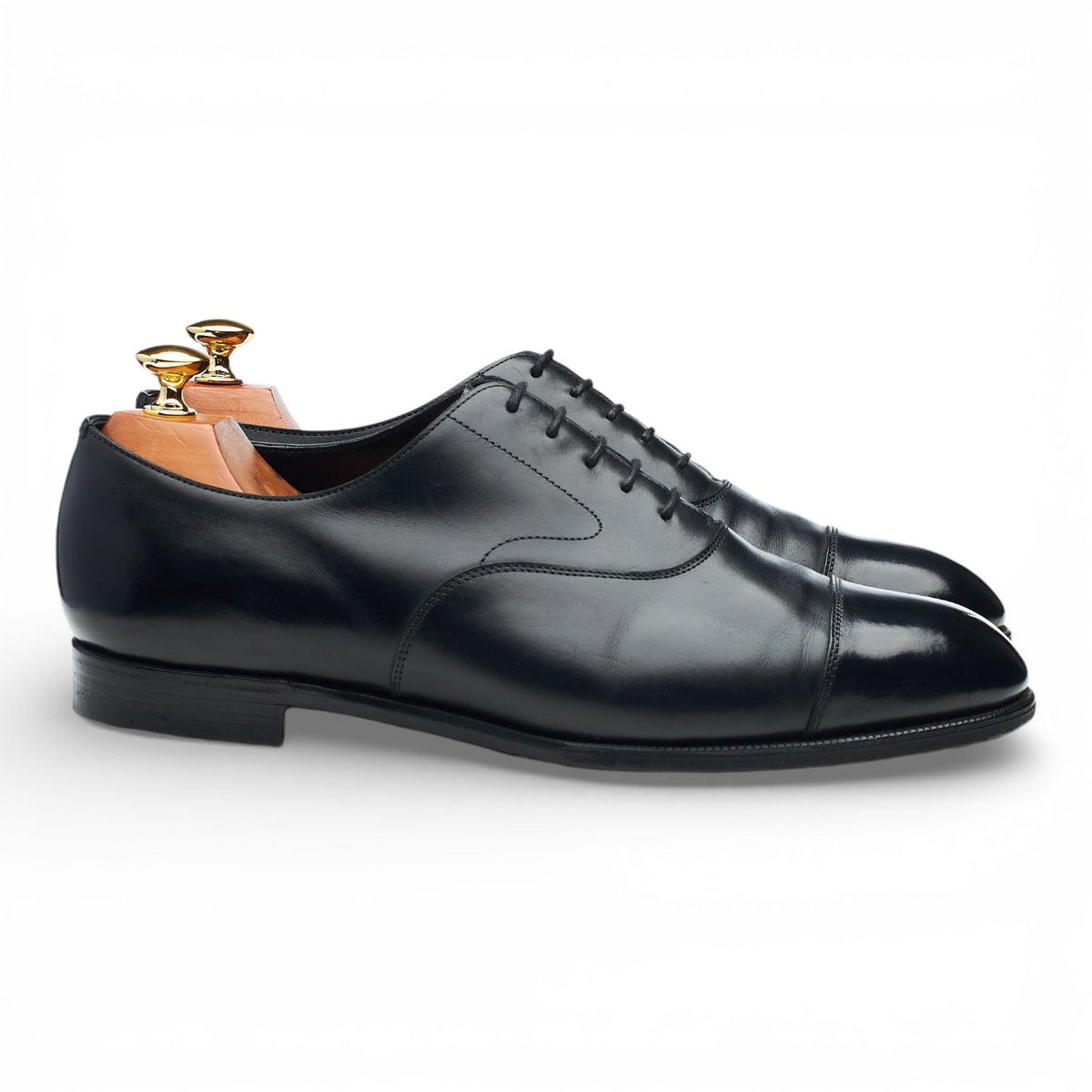 'Chelsea' Black Leather Oxford UK 9 E