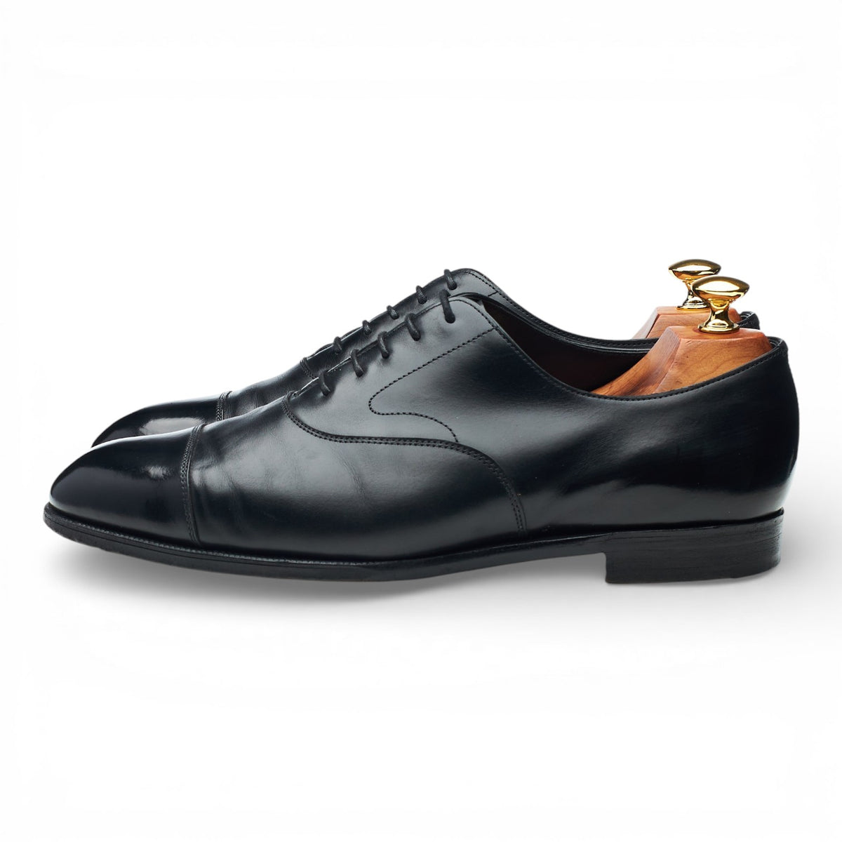 'Chelsea' Black Leather Oxford UK 9 E
