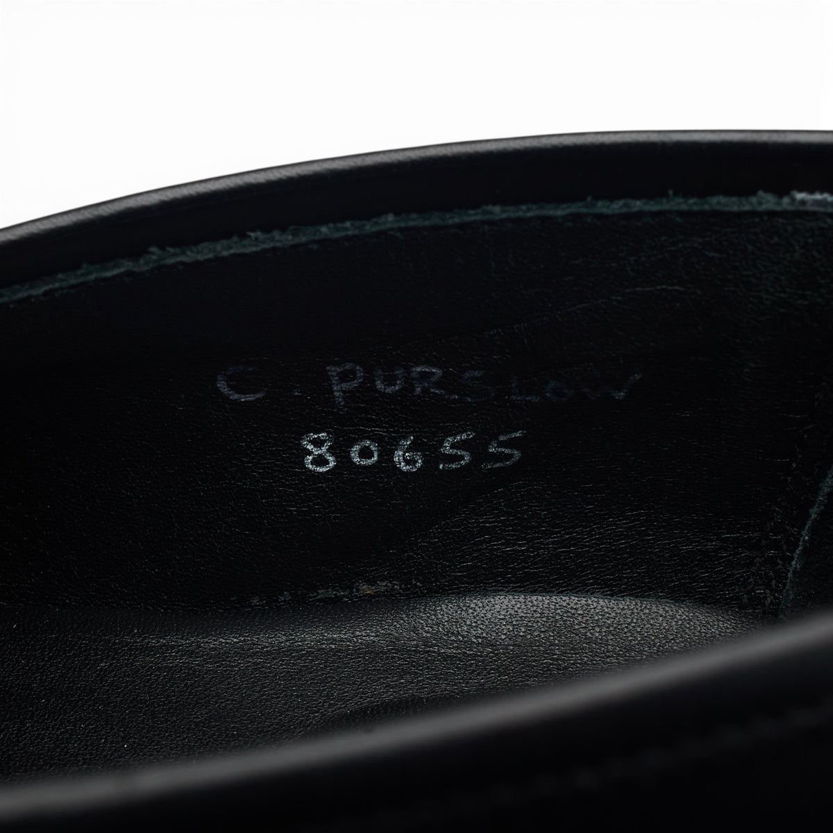 MTO Black Leather Loafers UK 8 E