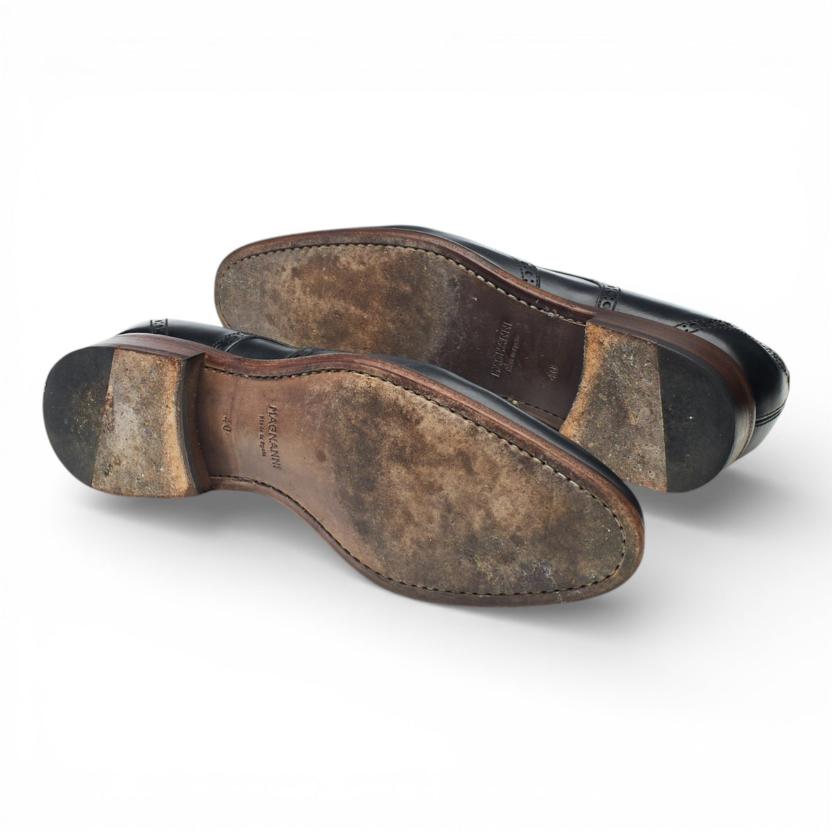 Black Leather Derby Brogues UK 6 EU 40