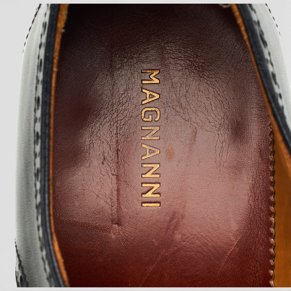 Black Leather Derby Brogues UK 6 EU 40