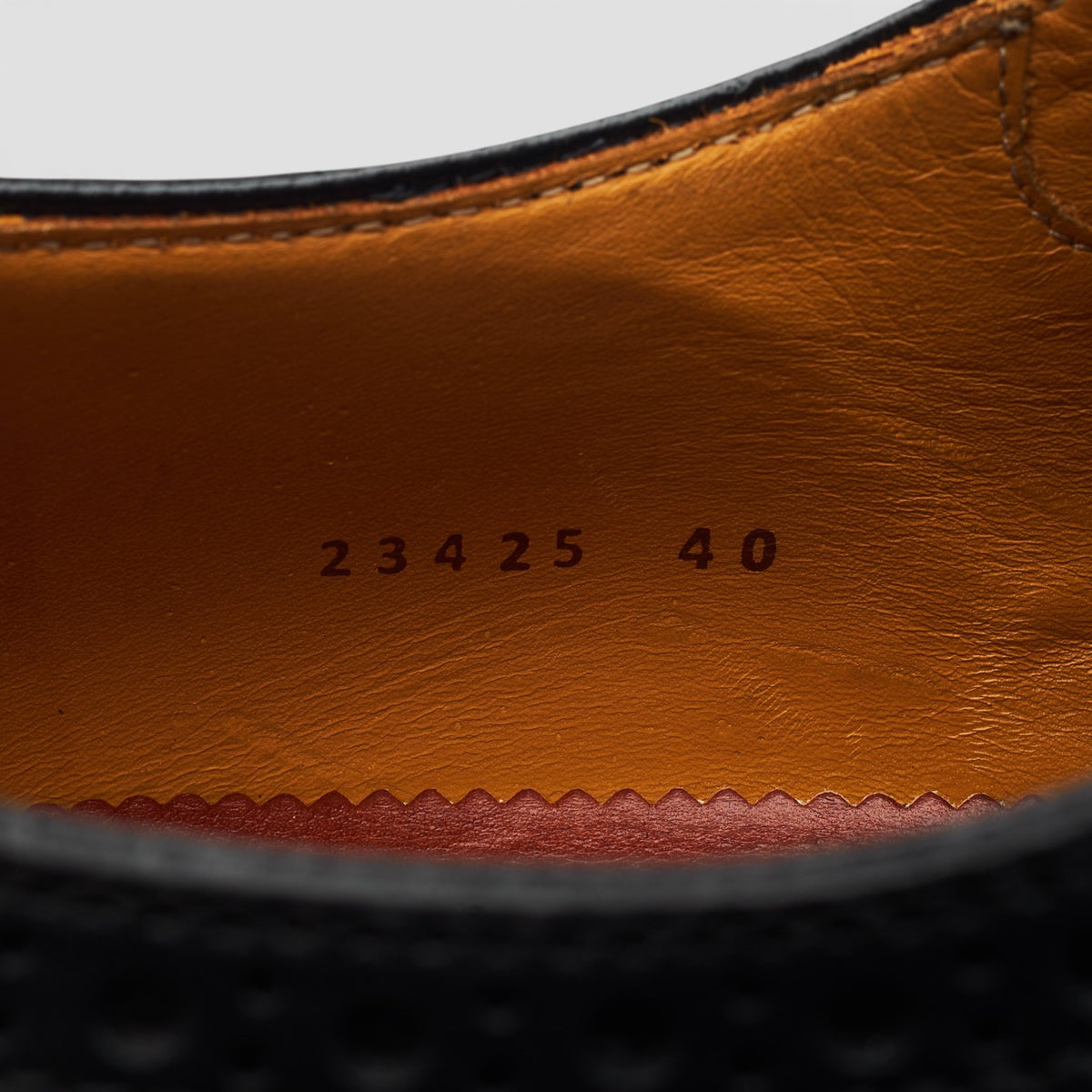 Black Leather Derby Brogues UK 6 EU 40