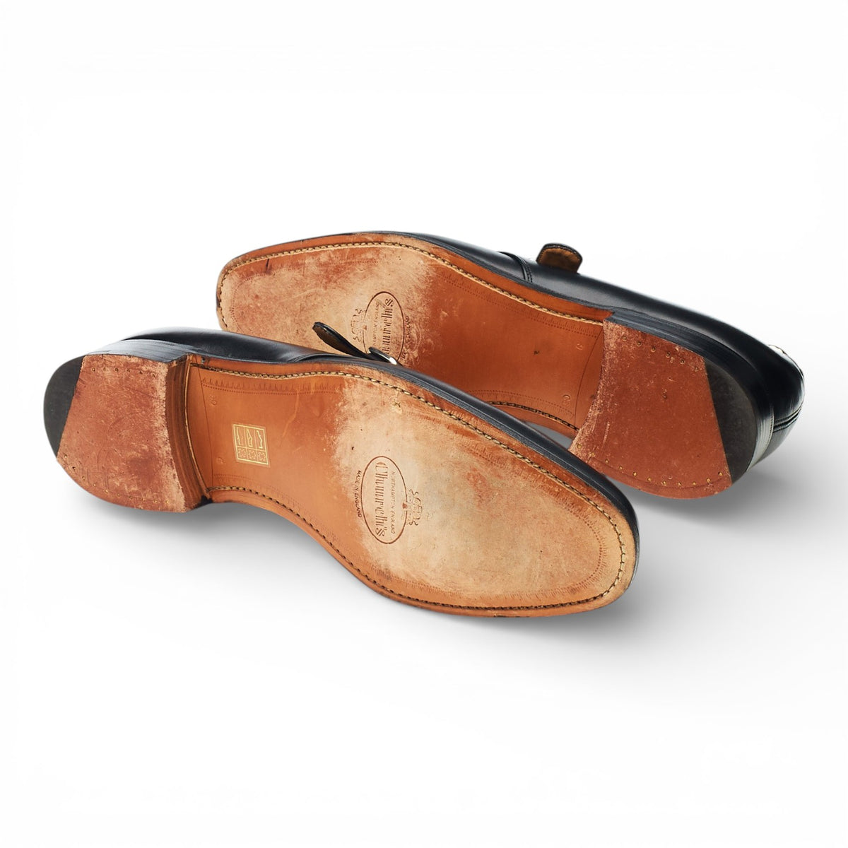 'Goddard' Black Leather Monk Strap UK 9 G