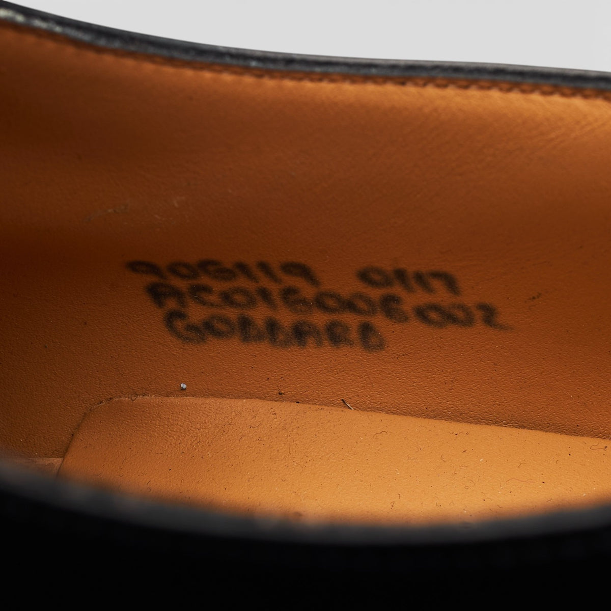 'Goddard' Black Leather Monk Strap UK 9 G