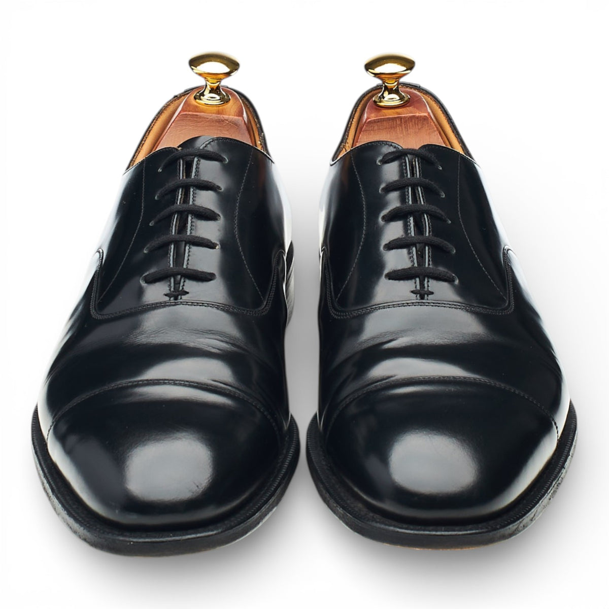 'Consul' Black Leather Oxford UK 9.5 F