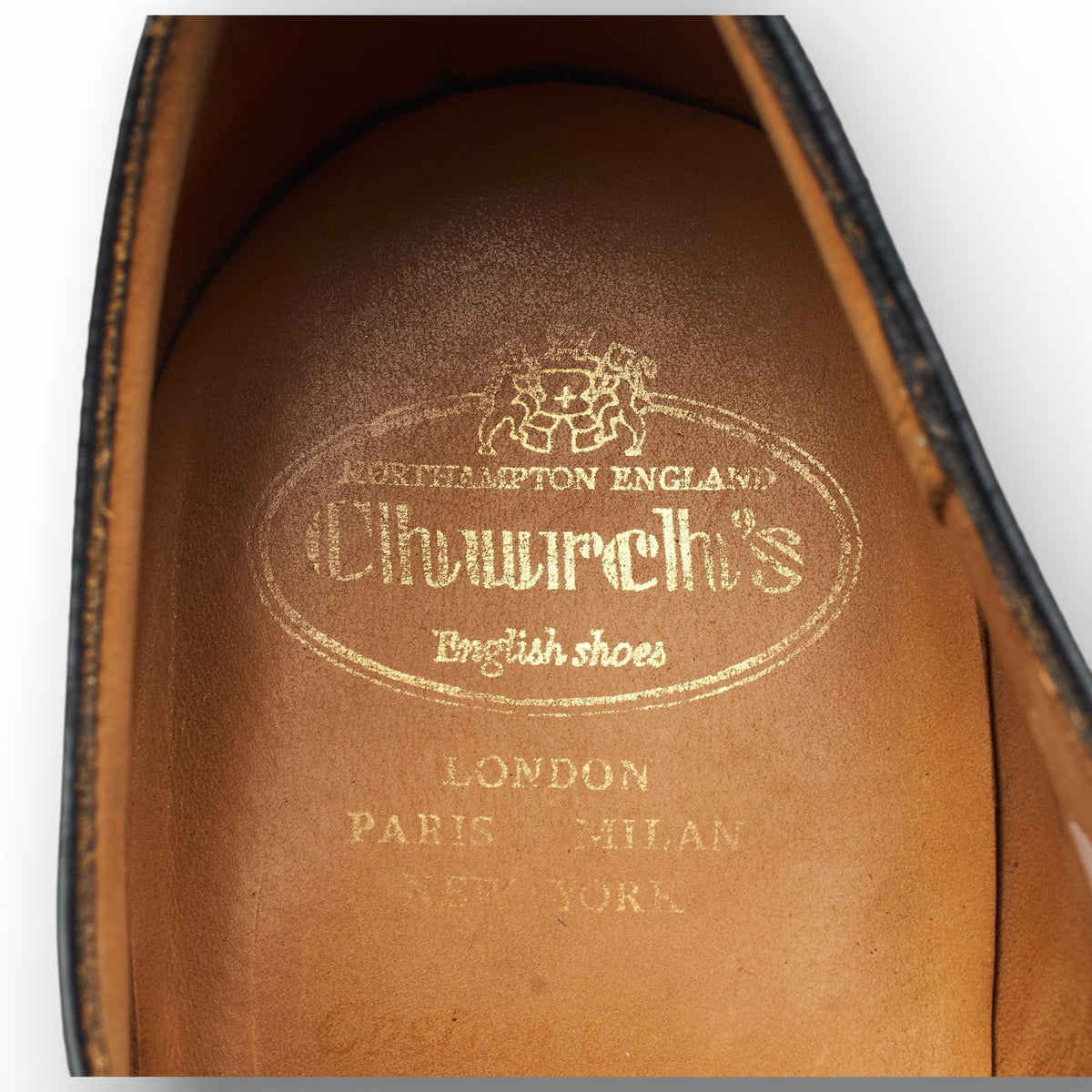 'Consul' Black Leather Oxford UK 9.5 F