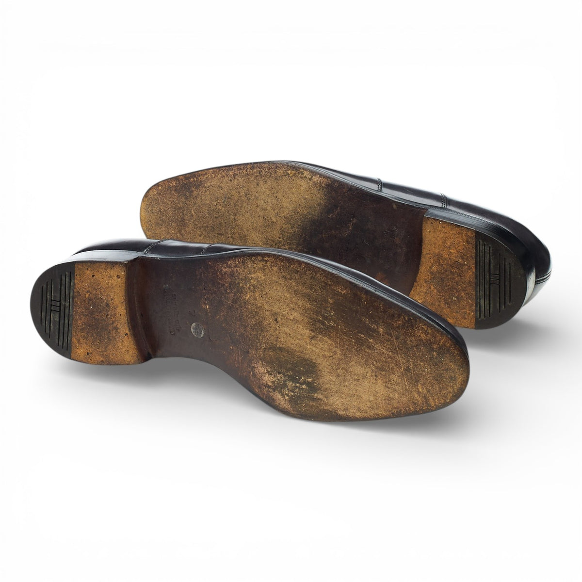 Hermes 'Hector' Dark Grey Leather Oxford UK 7 E