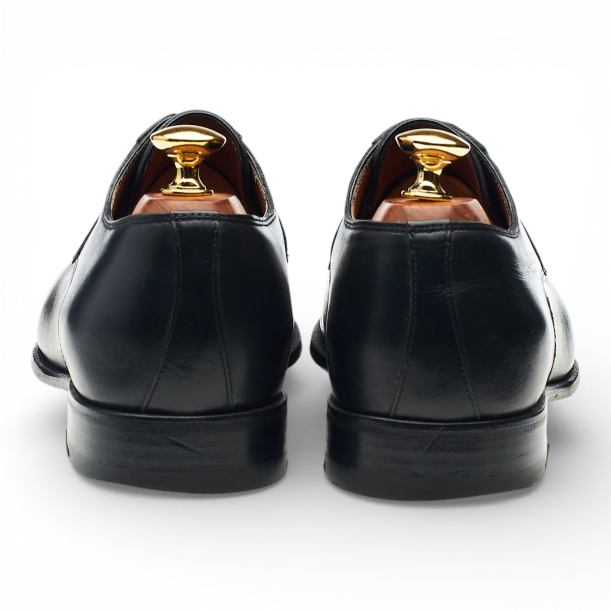 Black Leather Split Toe Derby UK 6 G