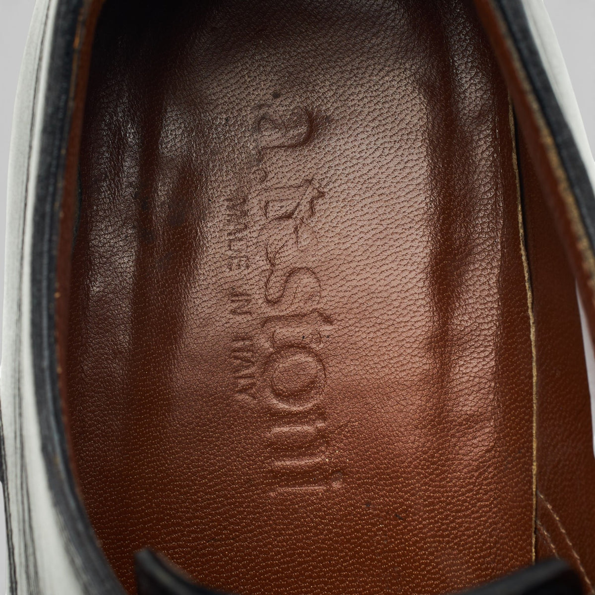 Black Leather Split Toe Derby UK 6 G