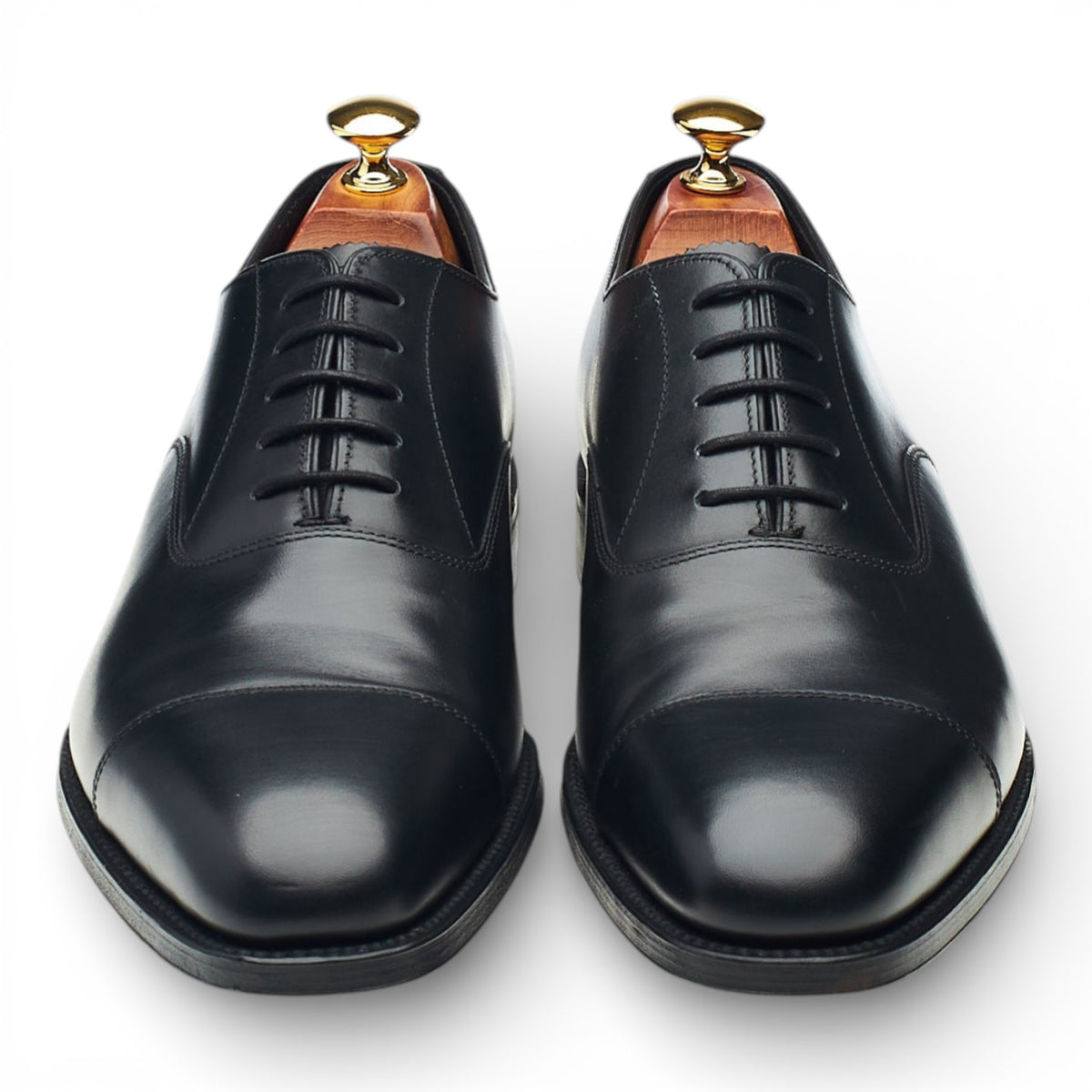 1880 'Aldwych' Black Leather Oxford UK 9 F