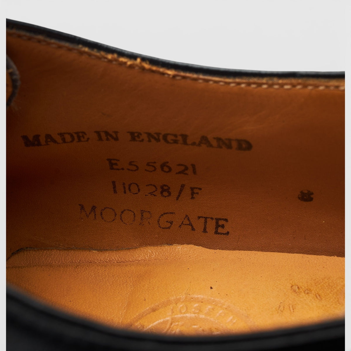 'Moorgate' Black Leather Monk Strap UK 8 F