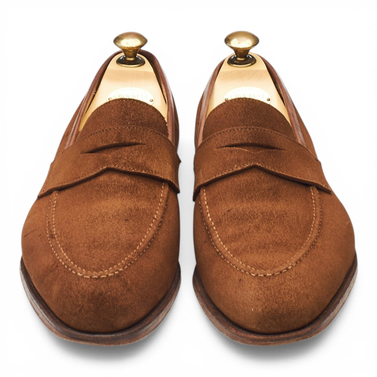 'Sydney' Snuff Brown Suede Loafers UK 9.5 E