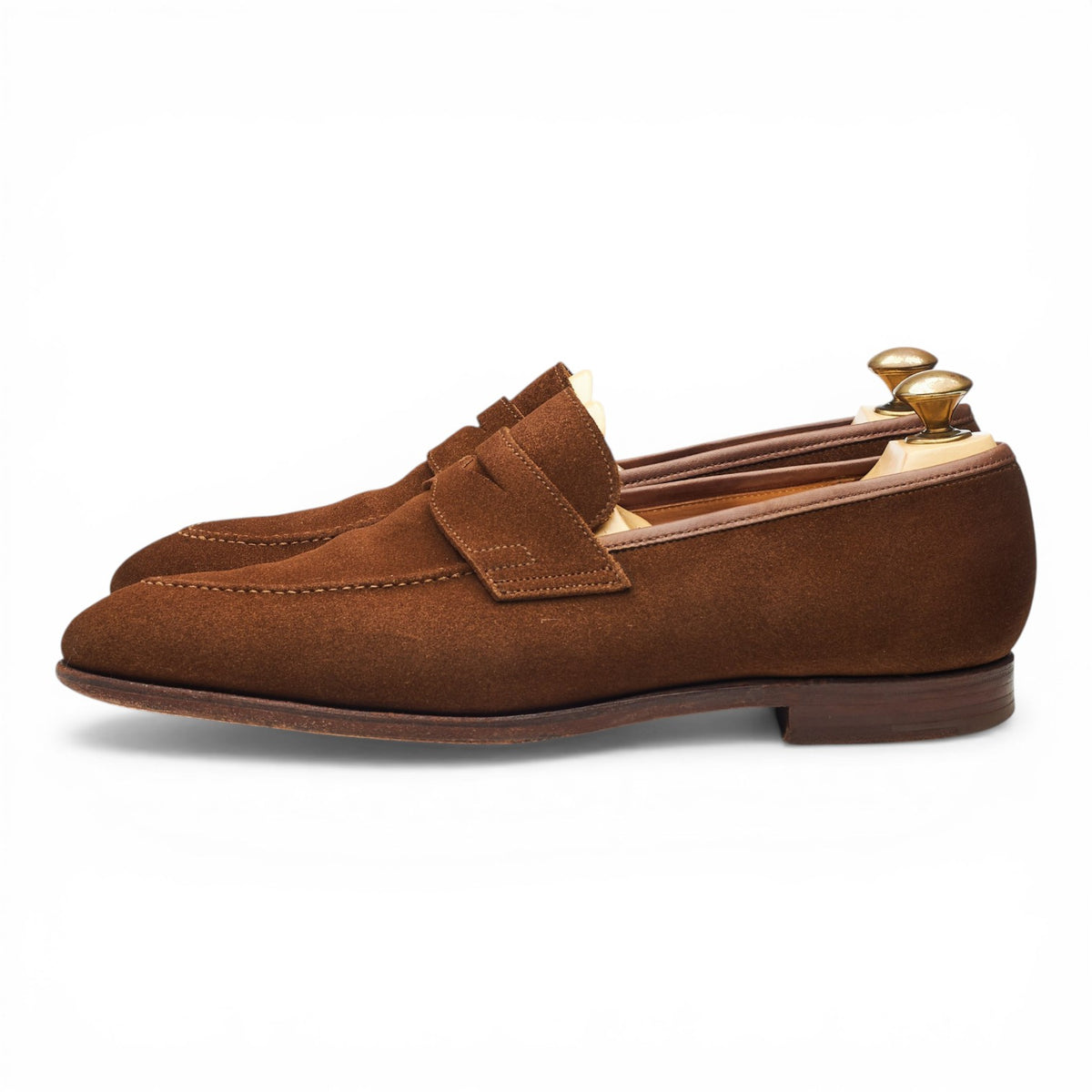 'Sydney' Snuff Brown Suede Loafers UK 9.5 E