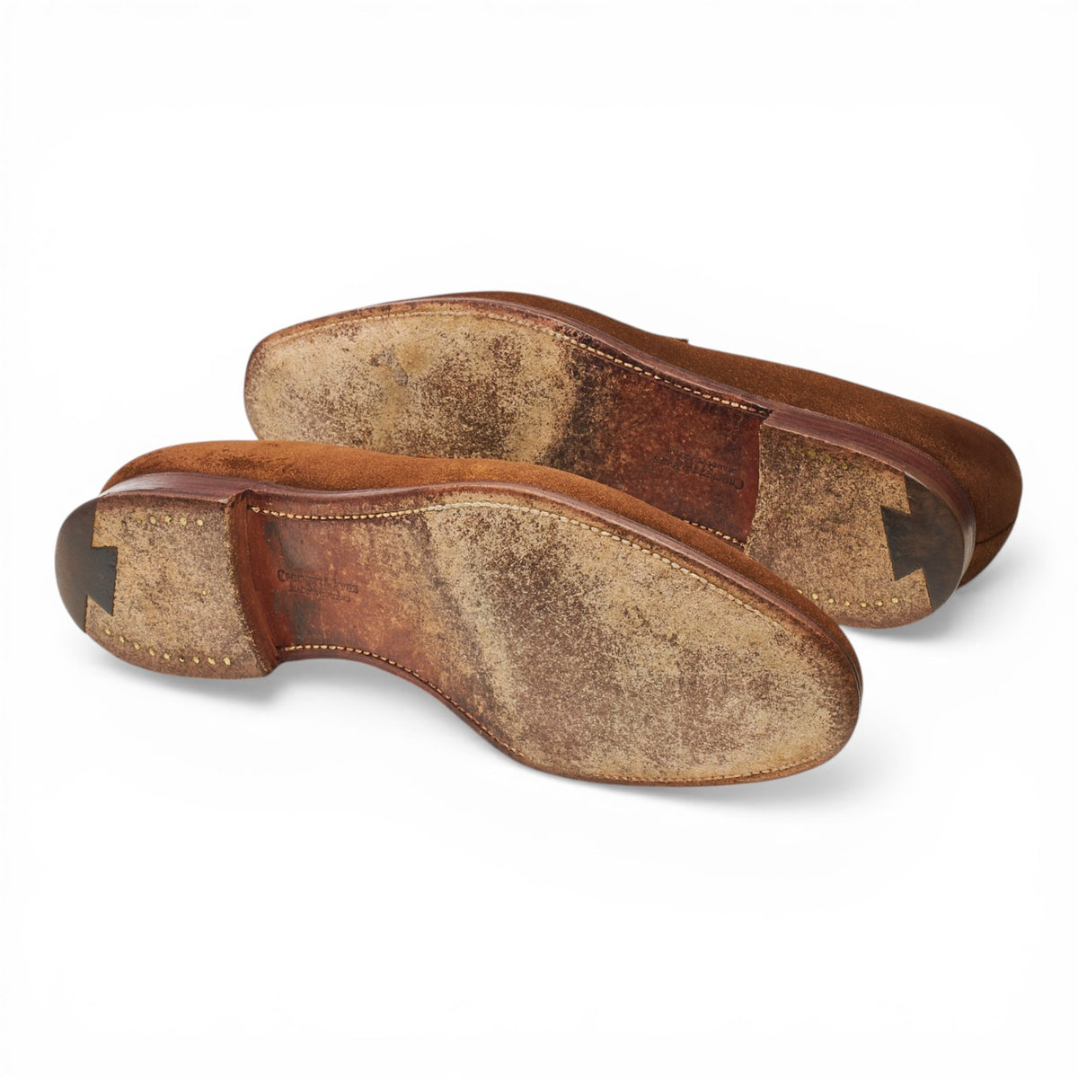 'Sydney' Snuff Brown Suede Loafers UK 9.5 E