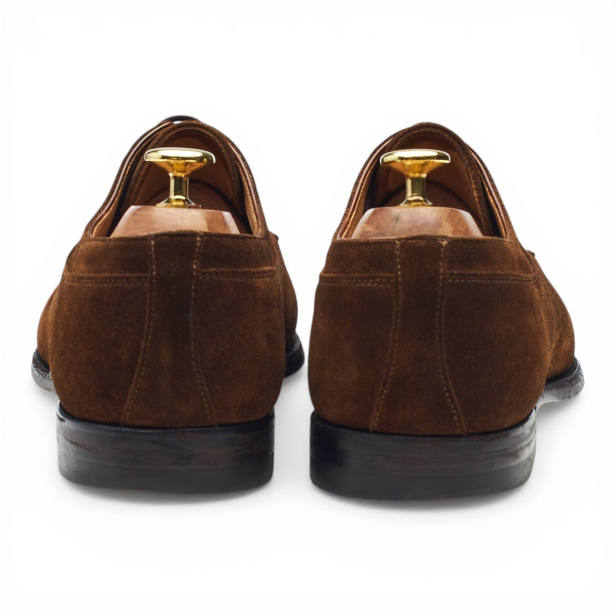 'Hardwick' Snuff Brown Suede Split Toe Derby UK 8.5 E