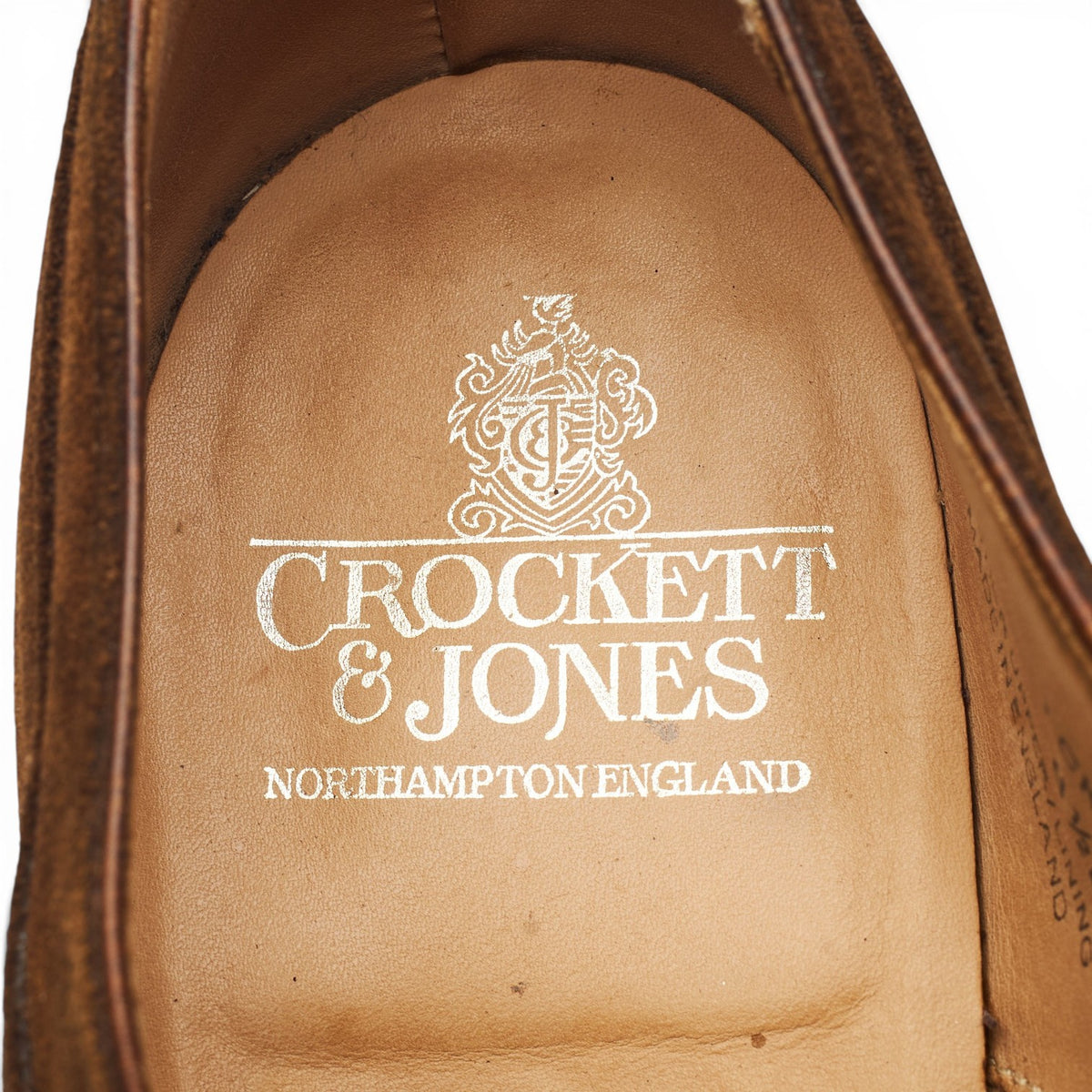 'Hardwick' Snuff Brown Suede Split Toe Derby UK 8.5 E