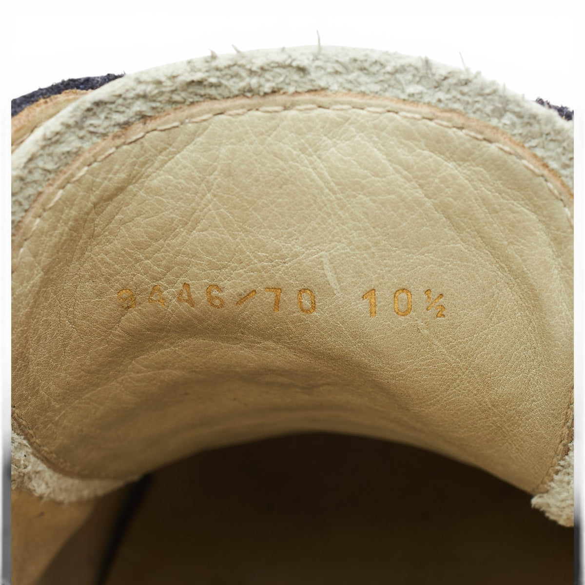 Navy Blue / White Leather Sneakers UK 10.5