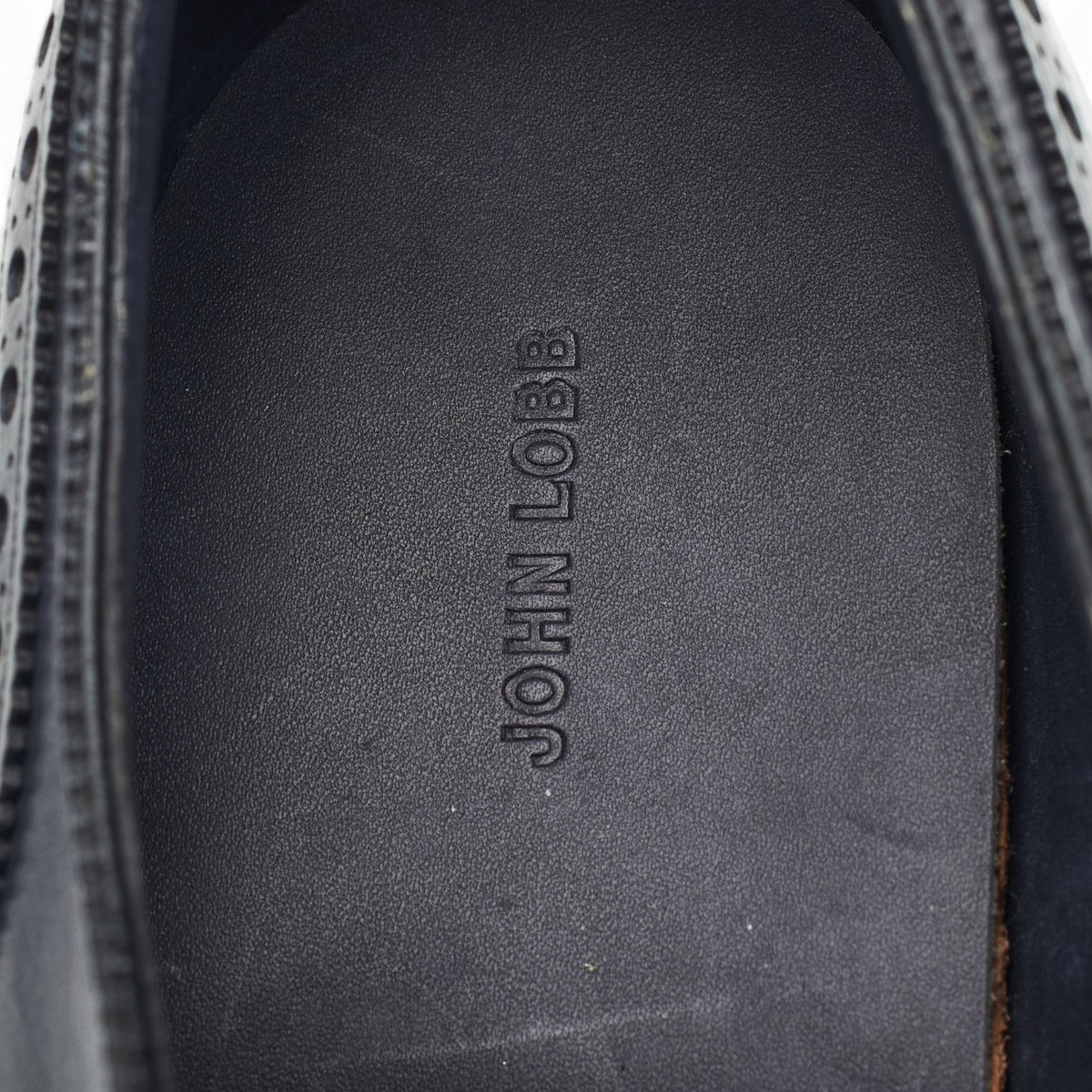 'Hayle' Navy Blue Leather Derby Brogues UK 10 E