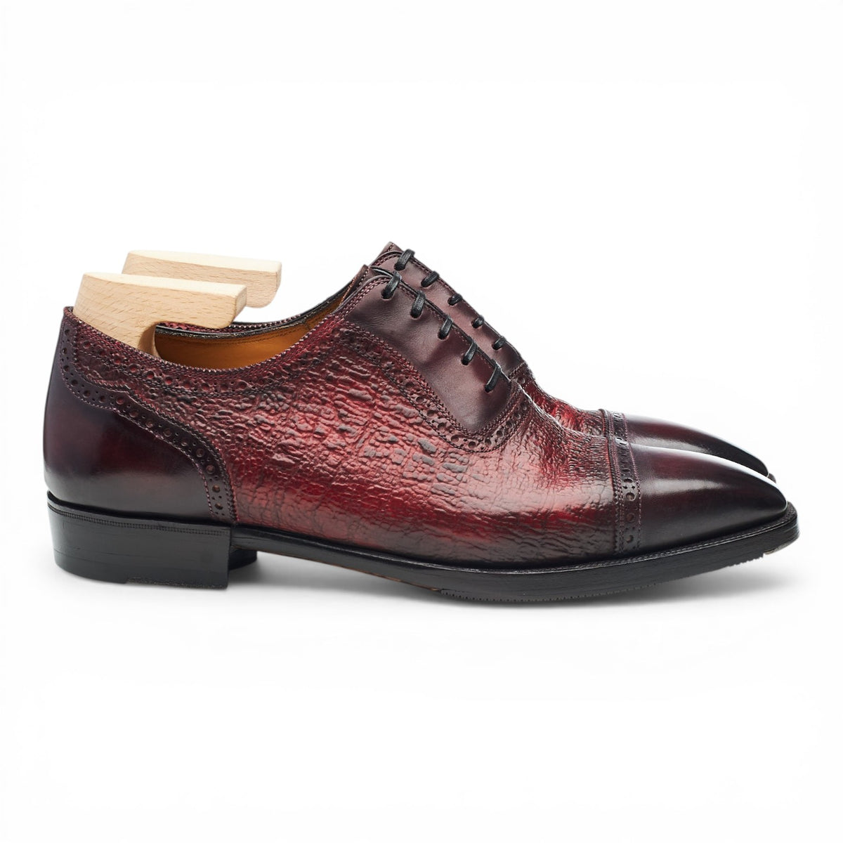 Argentum 'Principes 2' Burgundy Leather Oxford Brogues UK 7 E