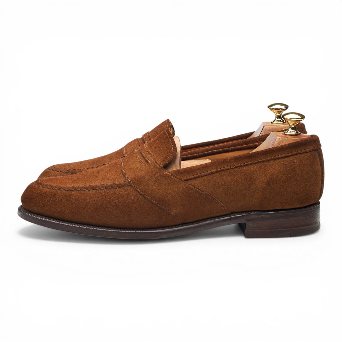 'Purley' Snuff Brown Suede Loafers UK 9.5 F