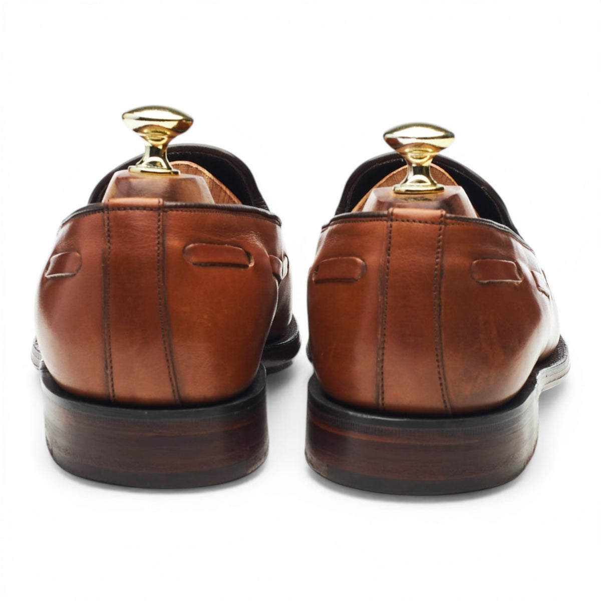 Herring 'Ascot 2' Tan Brown Leather Tassel Loafers UK 7 F