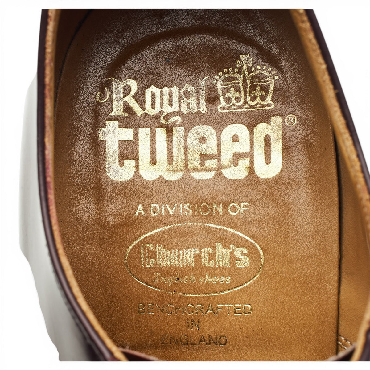 Burgundy Leather Derby UK 8 F