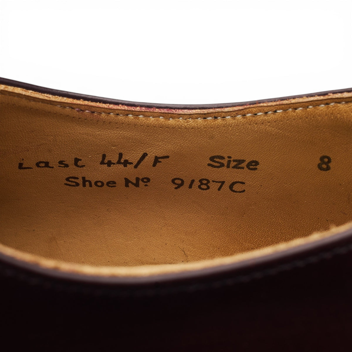 Burgundy Leather Derby UK 8 F