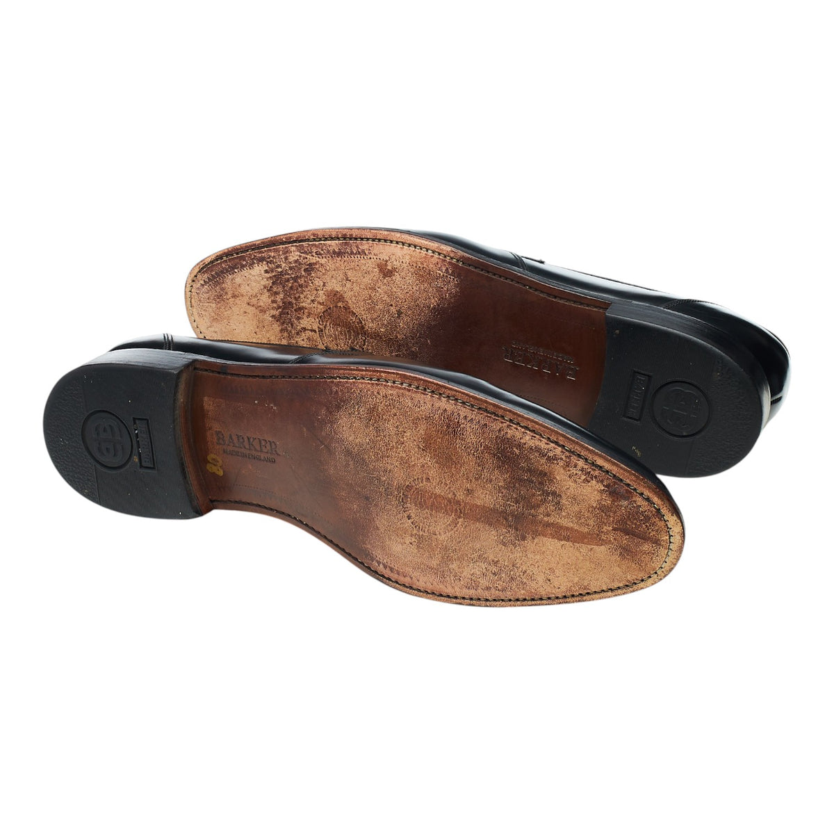 Leonard Jay Black Leather Loafers UK 13 F