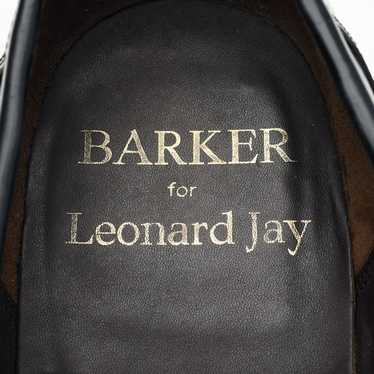 Leonard Jay Black Leather Loafers UK 13 F