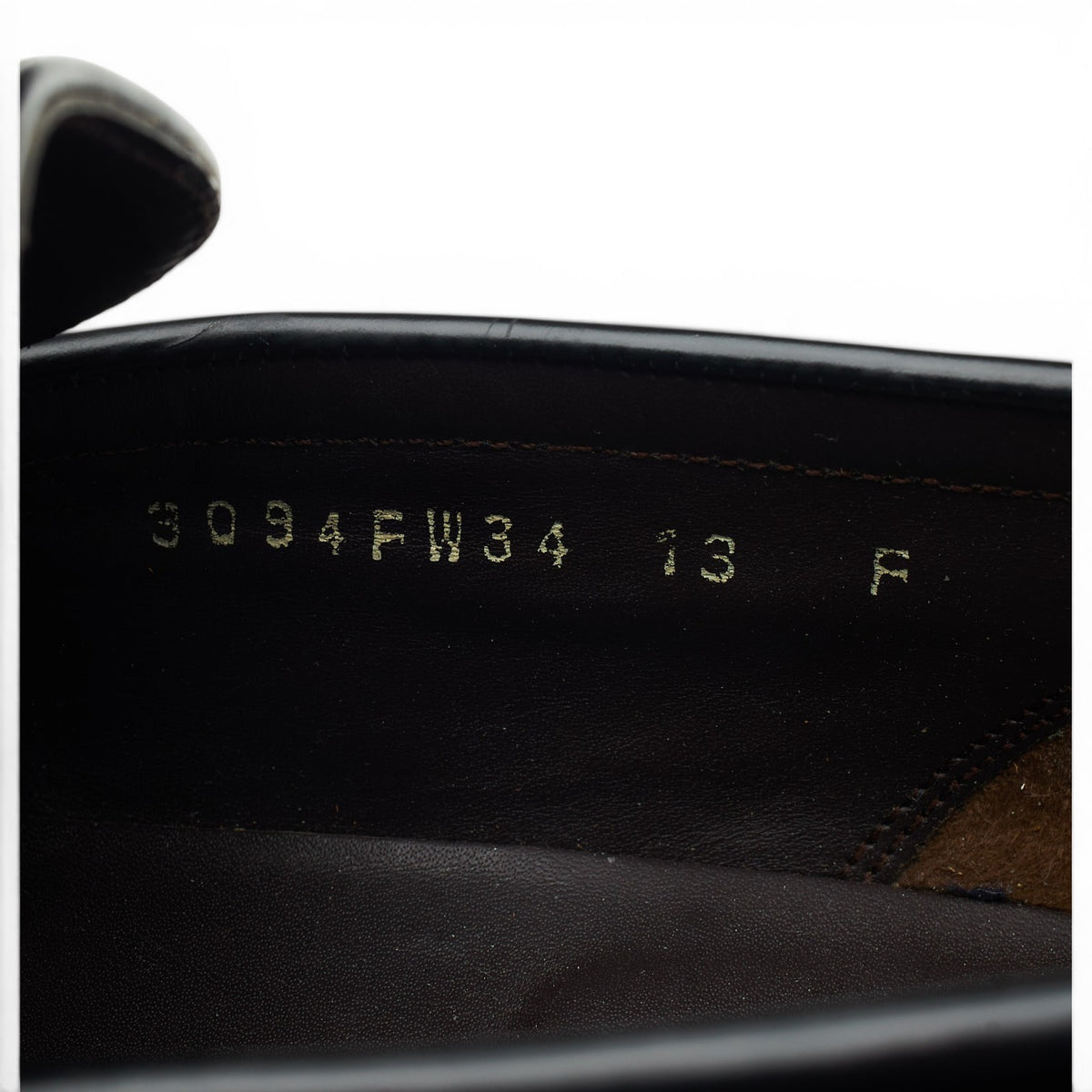 Leonard Jay Black Leather Loafers UK 13 F