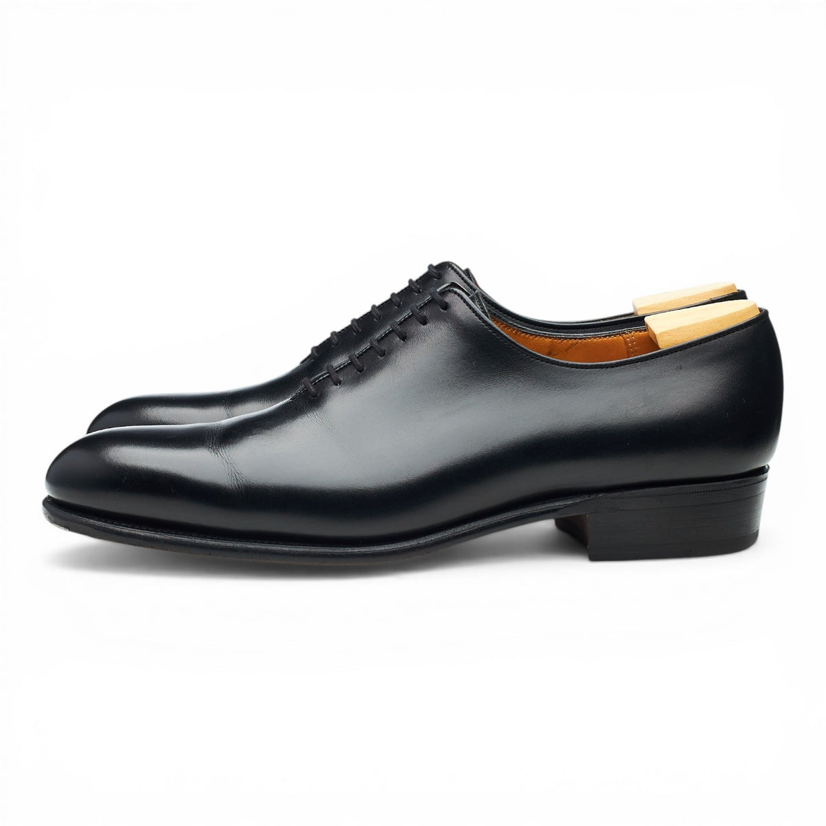 '402 Flore' Black Leather Wholecut Oxford 7 C UK 7