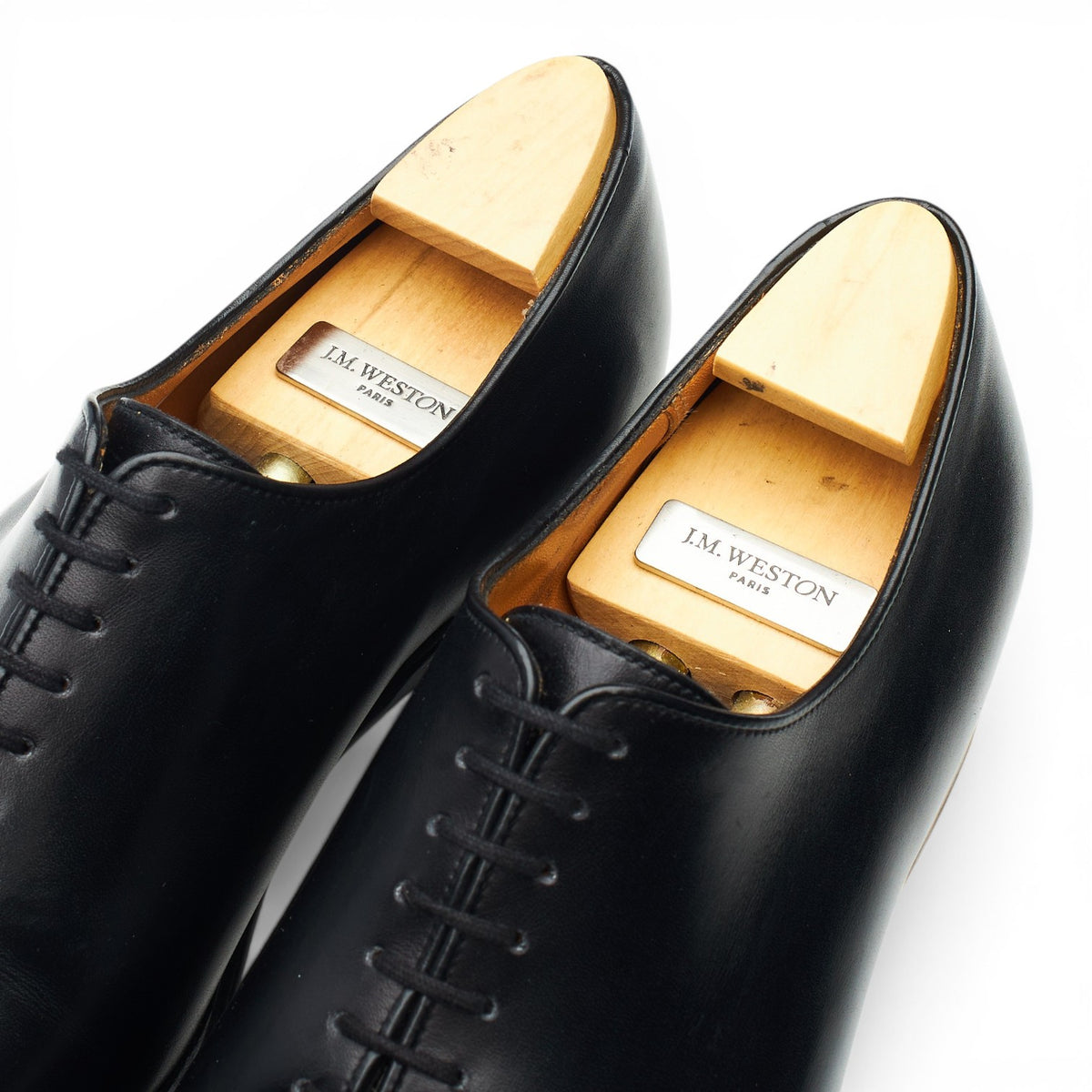 '402 Flore' Black Leather Wholecut Oxford 7 C UK 7