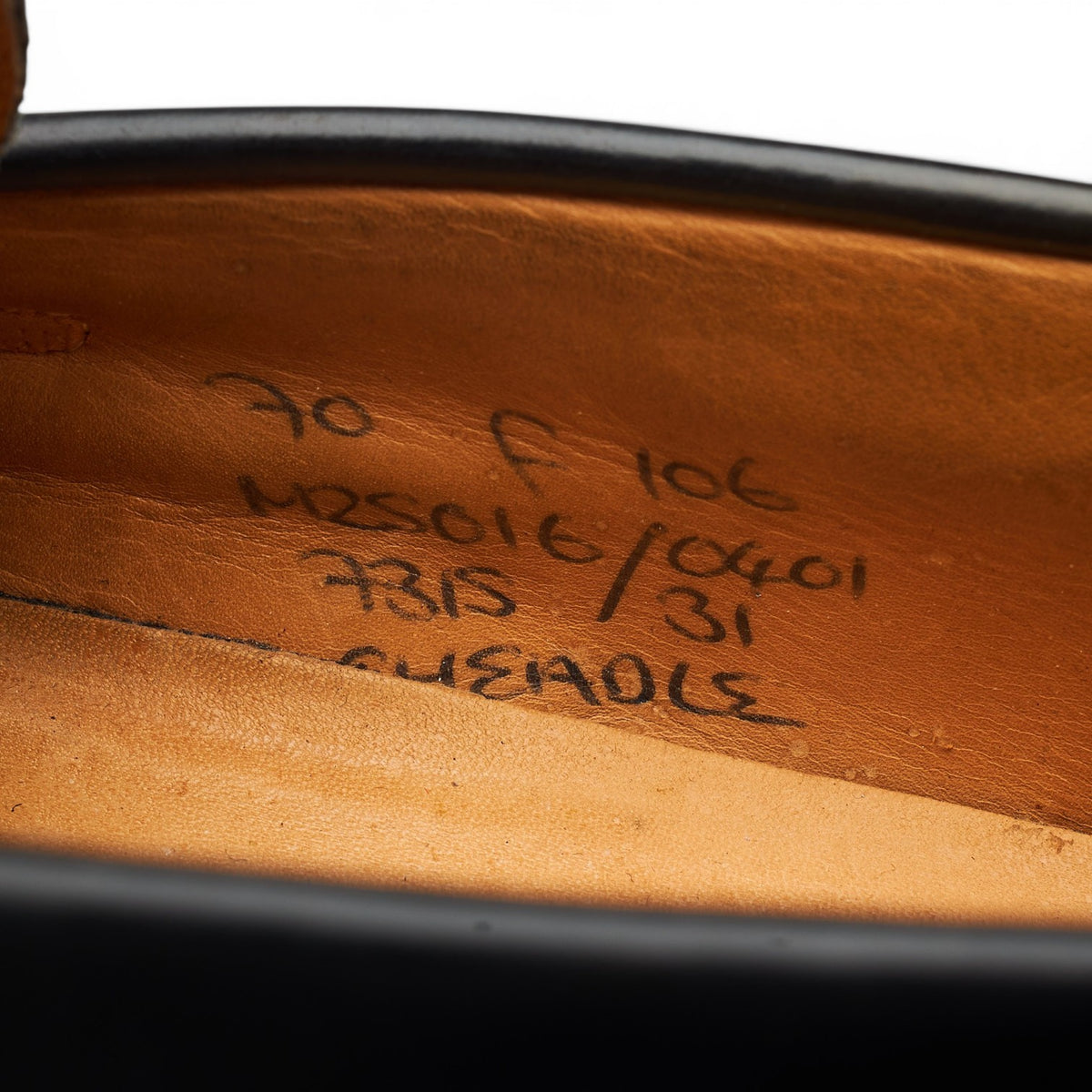 'Cheadle' Black Leather Tassel Loafers UK 7 F