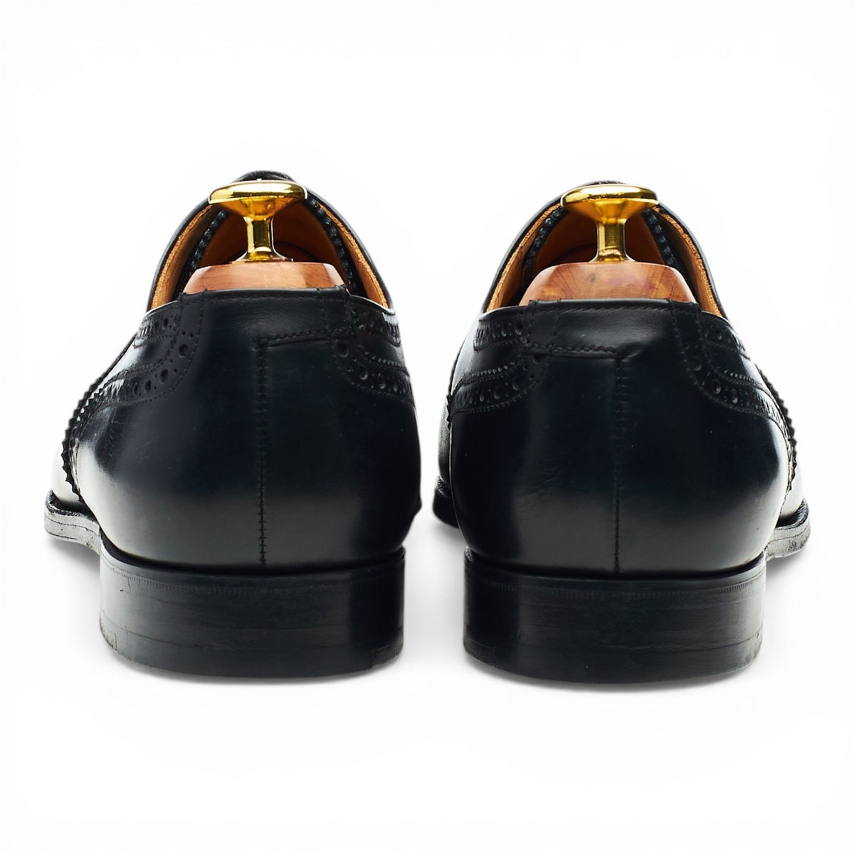 Gordon Scott 'Plymouth' Black Leather Oxford Brogues UK 8.5 G