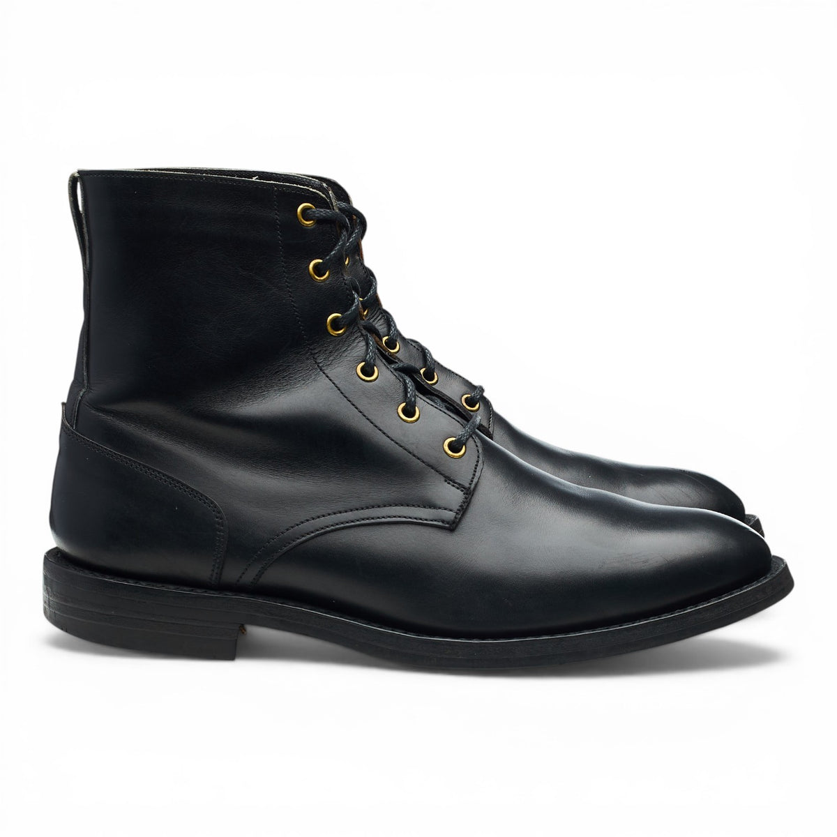 Black Leather Boots UK 10