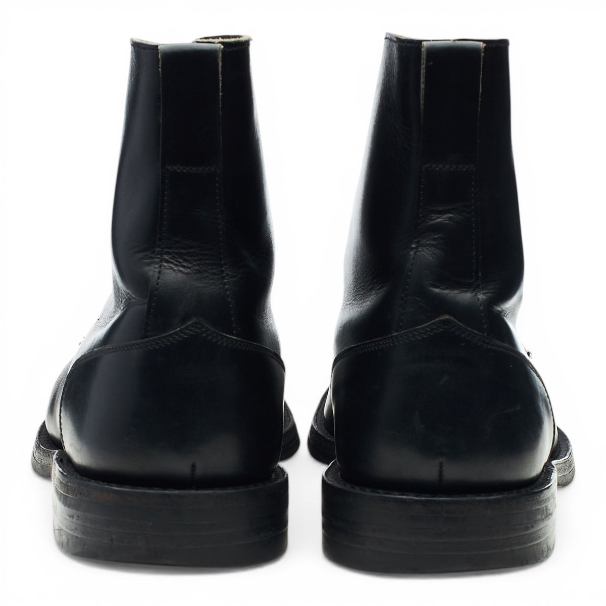 Black Leather Boots UK 10