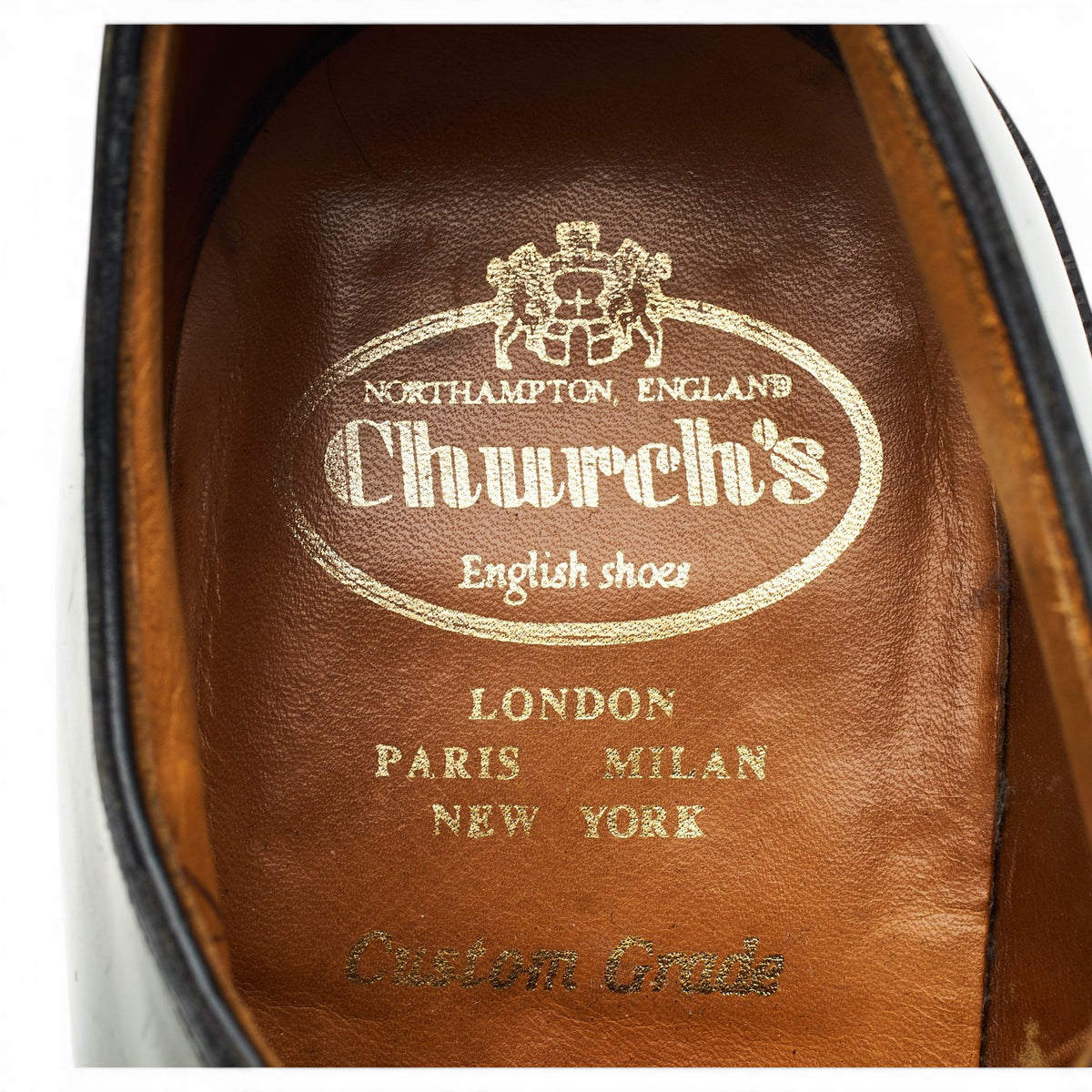 'Shannon' Black Leather Derby UK 9.5 G