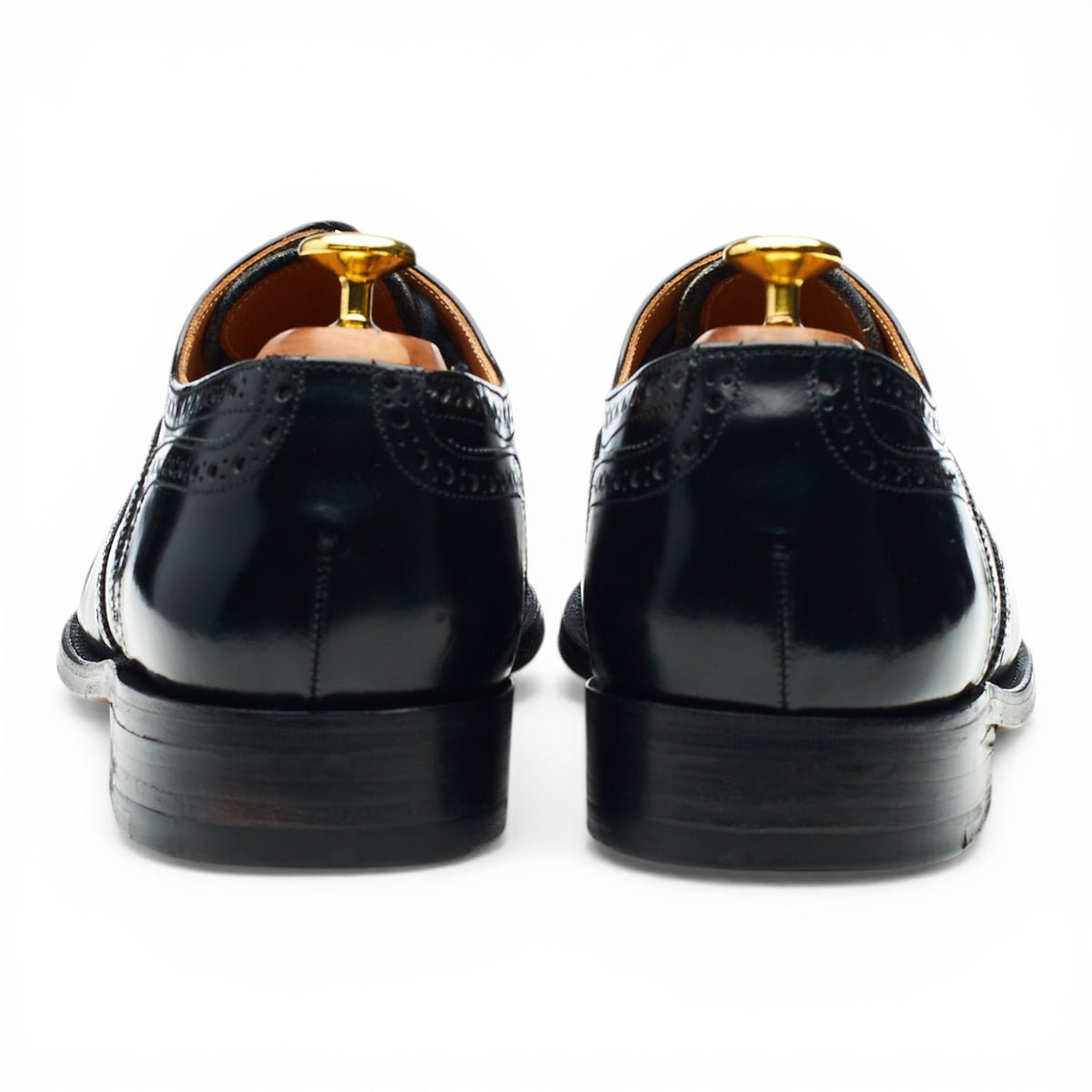 Black Leather Oxford Brogues UK 8.5 G