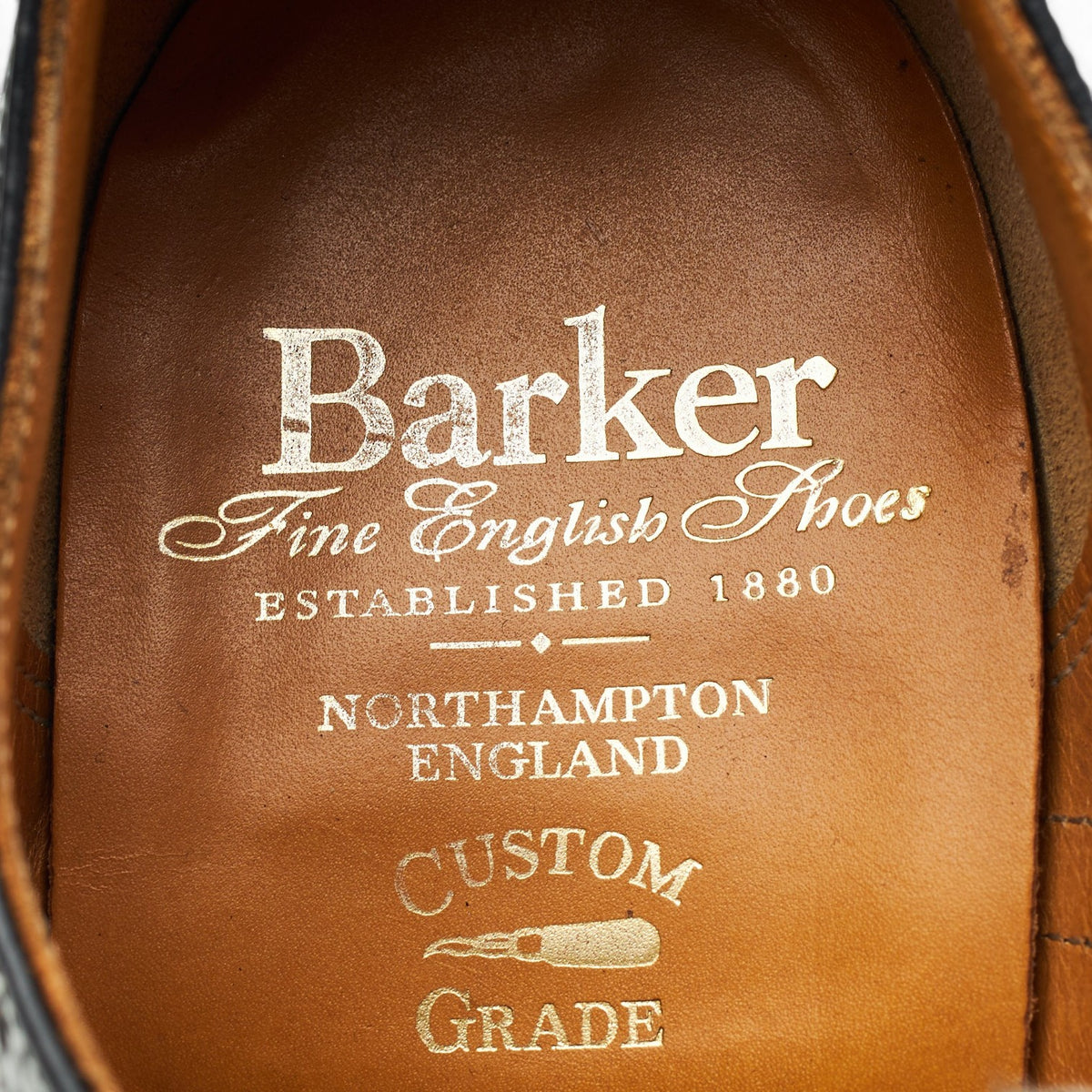 Black Leather Oxford Brogues UK 8.5 G