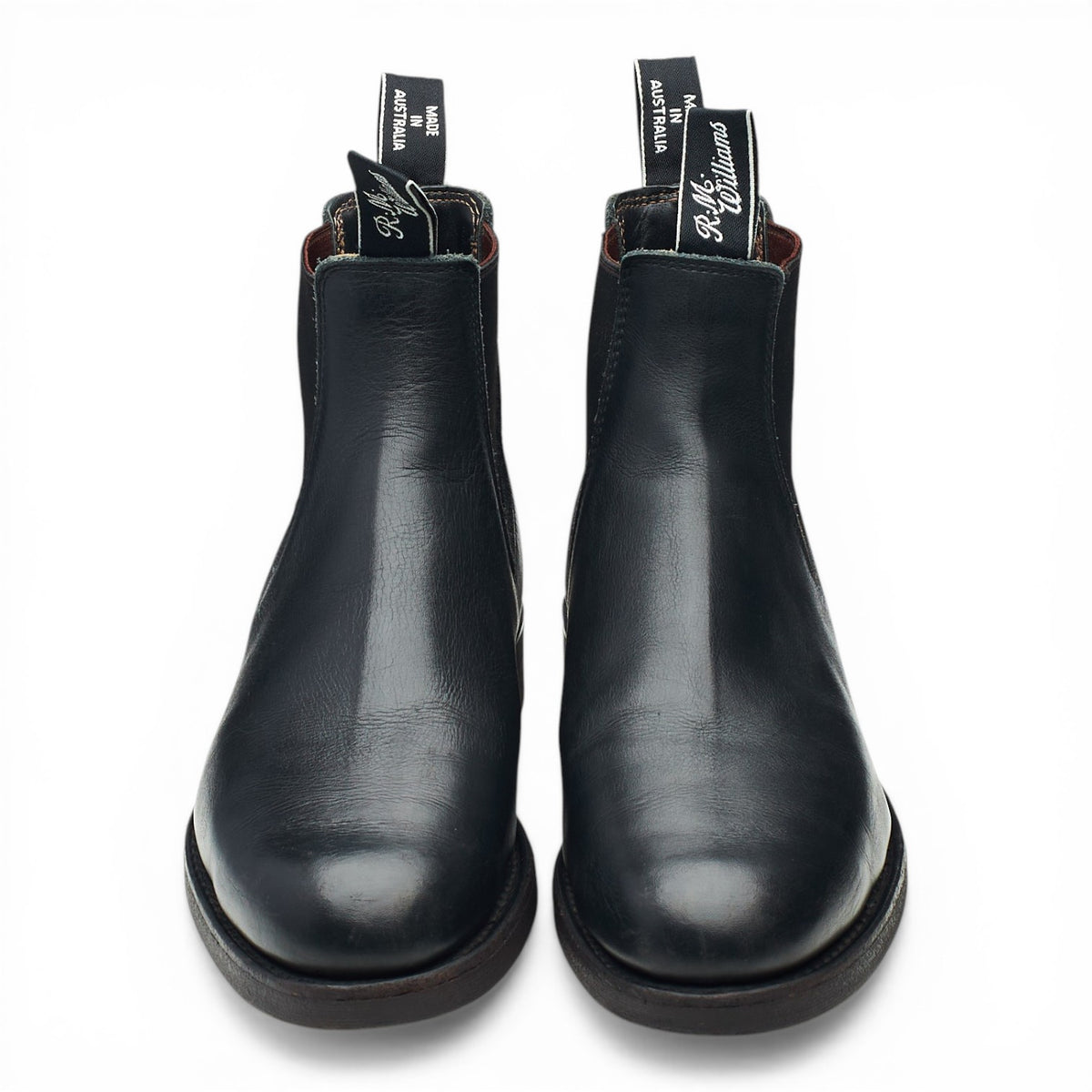 'Comfort Turnout' Black Leather Chelsea Boots UK 7.5 G